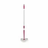 Kleeneze Balai Nettoyage Pour la Douche, Balai Nettoyeur Tout-en-Un, Poignée Extensible, Tête Pointue pour nettoyer les joints, Parfait pour les Salles de Bains, Gris/Rose, KL076533EU7