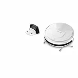 Rowenta X-Plorer Serie 45 Aspirateur robot, 3 modes de navigation, Capteurs anti-chutes, Batterie lithium-ion, Autonomie de 150 min RR8227WH, Tapis