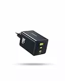 Baseus Enerfill Chargeur USB C 100 W, Bloc d'alimentation USB C à 3 Ports, Chargeur PD avec PPS, Chargeur Rapide GaN Compatible avec MacBook Pro/Air, iPhone 17/16/15/14/13Serie, Galaxy S25, iPad Pro