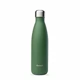 Qwetch - Bouteille Isotherme Originals Kaki 500ml - 24h Froid et 12h Chaud - Etanche, Sans BPA & Réutilisable - Gourde inox isotherme pour Sport, Voyage, Bureau, Randonnée