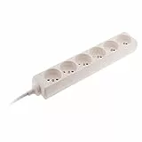 Bloc 6 Prises 16A 2P+T - Blanc - Zenitech