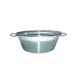 Baumalu, Bassine à Confiture 38 cm en Acier Inoxydable Argenté, Capacité 9L, Poignées Métal, Compatible Tous Feux y compris Induction, Idéale pour Confitures et Cuisines Maison