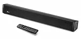 TELE System Barre de Son TS5430W Sonic 30W Bluetooth 5.0, 12V avec HDMI Arc, AUX, USB, pour TV et Caravane - Son Puissant, Design Compact, câble de Voiture Inclus, Lecteur multimédia, télécommande