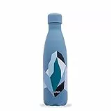 Qwetch - Bouteille Isotherme Originals Altitude Bleu Denim 500ml - 24h Froid et 12h Chaud - Etanche, Sans BPA & Réutilisable - Gourde inox isotherme pour Sport, Voyage, Bureau, Randonnée