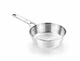 BRA - A771401 - Signature Poêle Profonde 20 cm, Acier Inoxydable 18/10, sans Revêtement Antiadhésif, Triple Fond Diffuseur, Compatible tous Feux Dont Induction