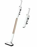 MIUZZY Aspirateur Balai sans Fil Léger, Aspirateur sans Fil Multifonctionnel pour Nettoyage Parfait, Aspirateur Autonome Haute Performance avec Charge Rapide Type-C (Blanc)
