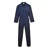 Portwest S999 Homme Euro Workwear Combinaison De Travail En Polycoton Bleu Marine Grand, L