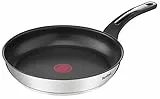 Tefal Emotion Poêle 24 cm, Revêtement Antiadhésif, Garantie 10 ans, Diffusion de chaleur homogène, Design élégant, Poignée robuste, Induction, Indicateur de cuisson E3000404, Cranberry