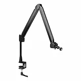 Elgato Wave Mic Arm - Perche de studio haut de gamme avec passe-câbles, pince pour bureau, adaptateurs 1-4', entièrement réglable, idéale pour podcasts, streaming, jeux, télétravail, enregistrement