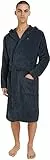 Tommy Hilfiger Peignoir de Bain Homme Col Tissu Éponge, Bleu (Navy Blazer), L