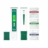 Homcoice pH Mètre Numérique avec Litmus Bandelette Test Fonction/Température, Multifonctionnel Testeur pH Piscine 0,01 Haute précision, Testeur Qualité Eau avec Fonction ATC