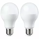 Amazon Basics Ampoule LED E27 A60 avec culot à vis, 14W (équivalent ampoule incandescente 100W), blanc chaud, dimmable - Lot de 2
