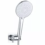 YEAUPE PRO Pommeau de Douche et Support de Tuyau 1,6M, Pommeau de Douche Anti Calcaire (Φ120 MM), Pommeau De Douche Haute Pression Avec 3 Types de Jets, Economie Deau, Chromé
