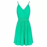 MORGAN Femme Robe Courte Unie Fines Bretelles col en V 241-RENODO/MOUSSE/40