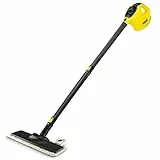Kärcher Nettoyeur Vapeur SC 1 EasyFix, Pression Vapeur : 3 bar, Temps de Préchauffage : 3 min, Puissance : 1 200 W, Surface : 20 m², Réservoir : 200 ml, avec Kit de Nettoyage de Sol EasyFix