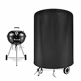 Raweao Housse Barbecue Weber 57cm, Bache Weber Exterieur 57cm, Housse Rond 500D Oxford Imperméable(Φ71x68cm)