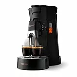 Philips Domestic Appliances Senseo Select CSA240/60 Machine à café à dosettes, Sélection de l'épaisseur du café Plus, fonction mémo, en plastique recyclé, Noir
