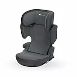 Bebeconfort RoadFix i-Size, Siège Auto Rehausseur à Dossier, 3,5-12 ans (100-150cm), Siège Auto ISOFIX, Pliable, Léger (4,4 kg), 14 Positions d'Appui-tête, Siège Rembourré, Tinted Graphite