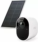 Arlo Caméra de Surveillance Ultra 2 Spotlight + Panneau Solaire, WiFi, sans Fil, Vidéo 4K HDR, Vision Nocturne, Champ de Vision 180°, Batterie 6 Mois, Inclus 90 Jours Arlo Secure, SmartHub requis