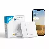 Meross Interrupteur Va et Vient WiFi(FIL NEUTRE REQUIS),Interrupteur à 2 Voies Intelligent Compatible avec Apple HomeKit,Siri, Alexa,Google Home et SmartThings, Contrôle à Distance et Commande Vocale