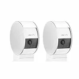 Somfy 1870469 - Pack de 2 Indoor Camera, Caméras avec volet motorisé, Vision Nocturne, Détection de Mouvement, Grand Angle, Haut-Parleur, Microphone, Compatible : Alexa, Google Home et Tahoma