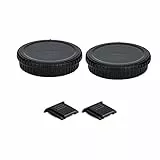 Lot de 2 Kit Cache-Boîtier + Protège-Objectif Arrière Z Monture pour Nikon Z8 Z9 Z7 Z7II Z6 Z6II Z6III Z5 Z50II Z50 Z30 Zf Z FC Zfc et Autres Boîtiers et Objectifs Nikon à Monture Z