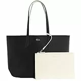 Lacoste Femme Women Shopping Bag Sac à provisions, Noir Farine, Taille Unique