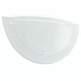 Eglo Lampe murale PLANET 1, applique murale intérieure en acier et verre, lampe pour salon et couloir en blanc et clair, douille E27