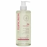 Topicrem - DA PROTECT Gel Nettoyant Surgras - Nettoie, Apaise, Protège - Gel Douche pour Peaux Sensibles, Sèches, Atopiques, Bébés, Enfants et Adultes - Fabrication Française - 500 ml
