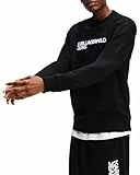 KARL LAGERFELD JEANS Homme Sweat À Logo Essential Coupe Régulière, Noir, M