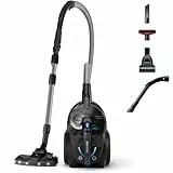Philips PowerPro Expert 7000 Series - Aspirateur sans sac - Buse TriActive+ LED - Filtre anti-allergie - 900 Watts - Noir brillant - FC9747/09