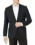Amazon Essentials Blazer Extensible Boutonné à L’Avant, à Manches Longues, Coupe Classique Homme, Noir, 52
