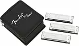 Fender© 'Blues Deluxe' Harmonicas - 3-Pack - Incl. Case