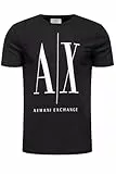 Armani Exchange Logo Icon Tee, T-Shirt Homme, Noir (Black 1200), Large