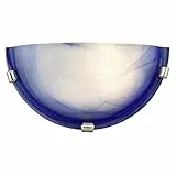 Brilliant AG 90105/03 Demi Applique, Métal, E27, 60 W, Bleu