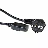 ACT 1.5m, CEE 7/7/ IEC 60320 C13 Câble CEE 7/7/ IEC 60320 C13 1,5 m, Male Connector/Female Connector, CEE7/7, Coupleur C13, 230 V, Noir