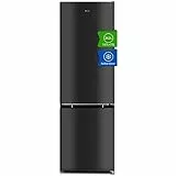 CHIQ Réfrigérateur congélateur bas FBM260L 262L (187+75), Low frost, Acier inoxydable, Portes réversibles, 39 db, 12 ans de garantie sur le compresseur
