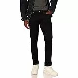 Amazon Essentials Jean Stretch Coupe Skinny - couleurs abandonnées Homme, Noir, 33W / 32L