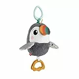Fisher-Price Toucan À Agiter Partout Jouet En Peluche Pour Poussettes, Jouet Sensoriel Qui Claque À Texture Froissée Avec Battements D’Ailes, Jouet Enfant, Dès La Naissance, HNX66