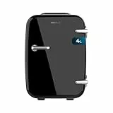 Cecotec Mini Réfrigérateur Bolero MiniCooling 4L Habana Black, Fonctionnement 12V-220V, Compatible avec voitures et caravanes, Fonction de refroidissement et de chauffage, Plage de température 5-65º
