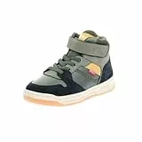 Kickers KICKADO,Sneakers Haut Enfant Kaki Marine Camel, 27 EU