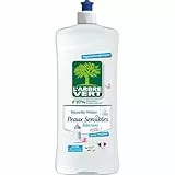 L'Arbre Vert Vaisselle Mains Ecolabel Peaux Sensibles Biberons Aussi ! - Hypoallergénique - 97% d'ingrédients d'origine naturelle -750mL
