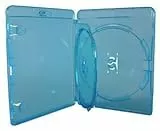 DragonTrading Lot de 2 lecteurs Blu-Ray/DVD-Bleu-Lot de 3 étuis pour 3 disques