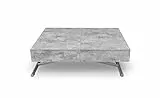 Menzzo Table Basse relevable Sundance Effet Béton