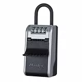Master Lock Boite a clefs nouveau design, à Anse, Large Capacité, Haute Sécurité, Extérieur, 19.6 x 7.6 x 5.6 cm