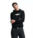 KARL LAGERFELD JEANS, Homme, Sweat À Capuche avec Logo Foil, Coupe Régulière, Noir, L
