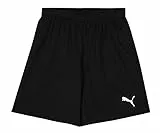 PUMA Mixte enfant Teamrise Jr Short d contract , Puma Noir-puma Blanc, 152 EU