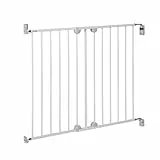 Safety 1st Wall Fix Extending Metal Gate, Barrière de Sécurité Enfant Extensible, 62–102 cm, Barrière escalier, Ouverture d'une Main dans 2 Sens, Montage/Retrait faciles, Pas de Risque de Chute, Blanc