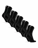 DANISH ENDURANCE Chaussettes en Laine Mérinos, Homme Femme, 3 ou 5 Paires, Noir, 39-42