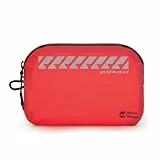 RHINO RESCUE Mini trousse de premiers secours, kit médical portable et étanche pour la randonnée, le tourisme, le cyclisme, la voiture, les voyages, 14 x 9 x 2 cm, rouge